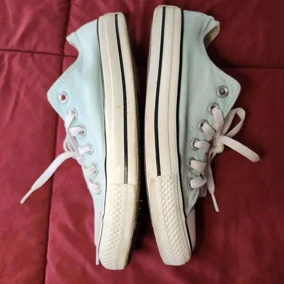 Converse Chuck Taylor All Star Low Top Sneakers Mint Green Women's 7 Men's 5 - Picture 8 of 9